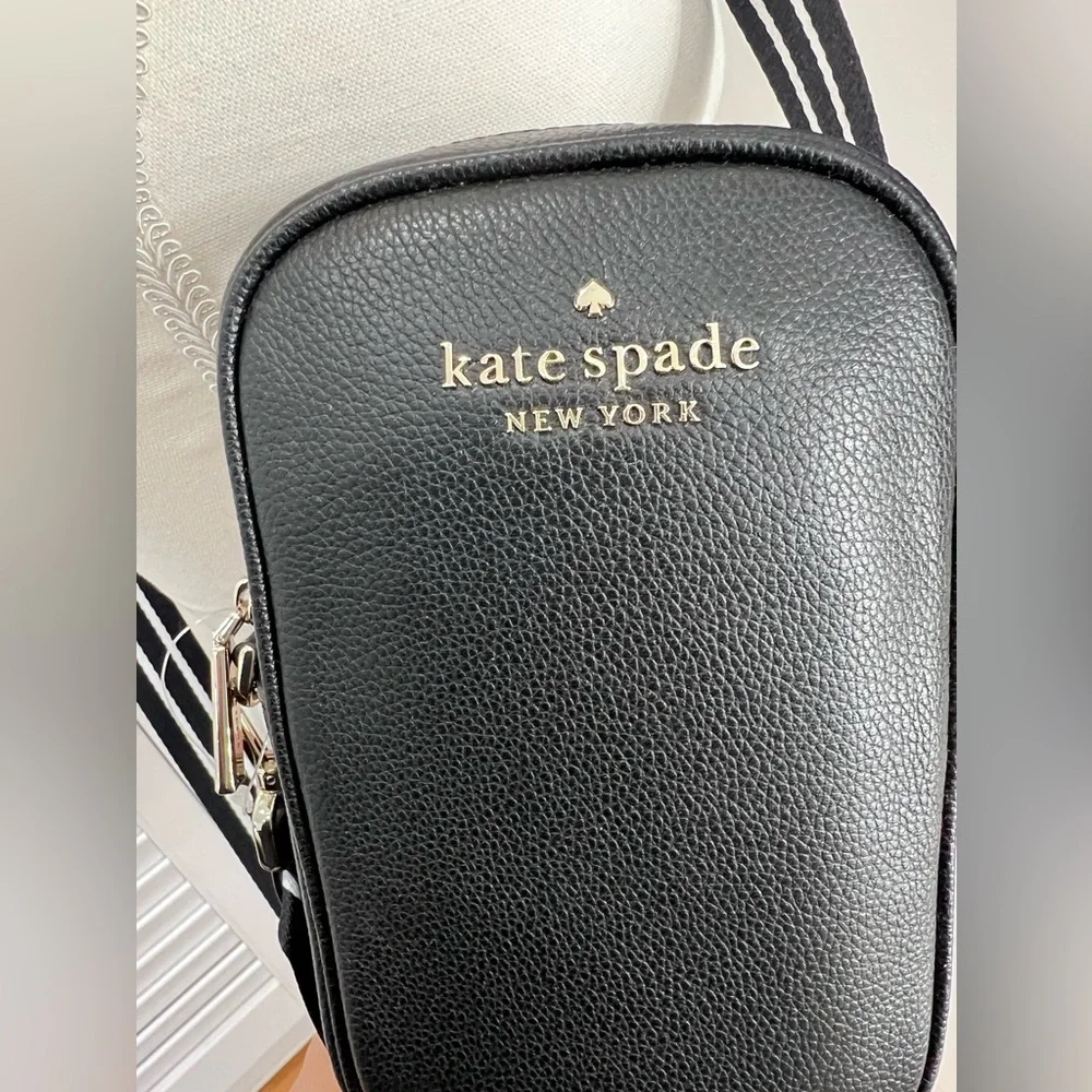 NWT Kate Spade Rosie North South Crossbody in Black Pebbled Leather - Picture 11 of 11